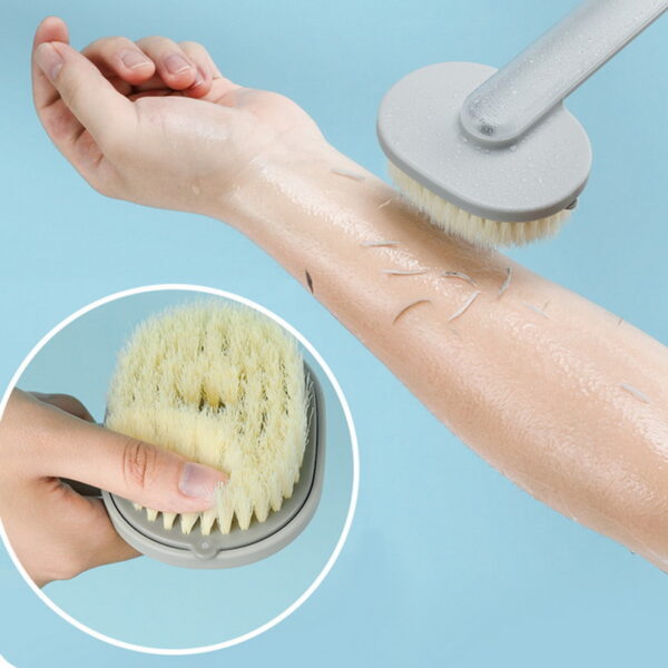 Bathroom Body Brushes Long Handle Liquid Bath Brush Back Body Bath Shower Sponge Exfoliating Scrub Massager 2