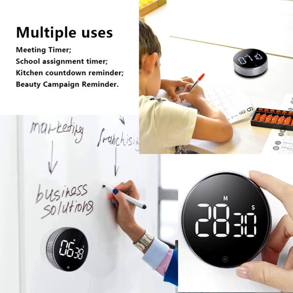 Digital Timer for Kitchen Cooking Shower Study Stopwatch LED Counter Alarm Remind Manual Electronic Countdown Kitchen 3