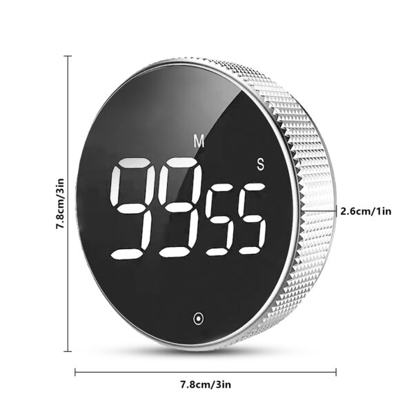 Digital Timer for Kitchen Cooking Shower Study Stopwatch LED Counter Alarm Remind Manual Electronic Countdown Kitchen 5