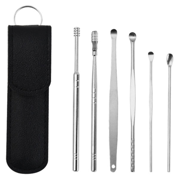 ABS Earpick Curette Reusable Pob Ntseg Pob Ntseg Tshem Tawm Tshem Tawm Pob Ntseg Pob Ntseg 1