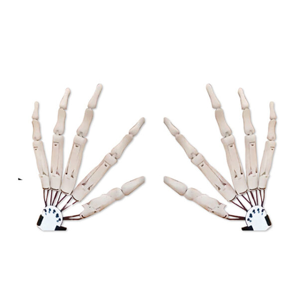 انگشتان مفصلی هالووین ترسناک انگشتان تقلبی اسکلت دستهای ترسناک واقعی Ghost Claw Props Cosplay Gear Finger 4.jpg 640x640 4