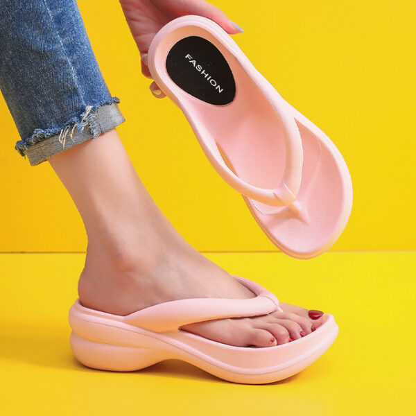 JMPRS Thick Sole Wedges Flip Flops for Women 2022 Summer Clip Toe Platform Sandals Woman Non 1.jpg 640x640 1