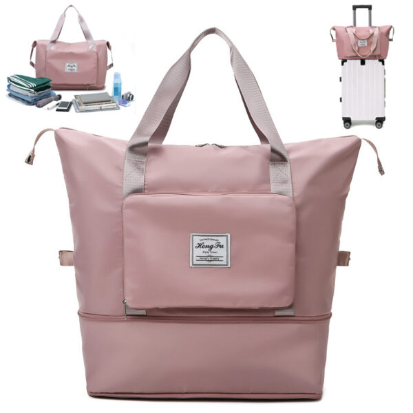 Large Capacity Folding Travel Bags Waterproof Luggage Tote Handbag Travel Duffle Bag Gym Yoga Storage Shoulder