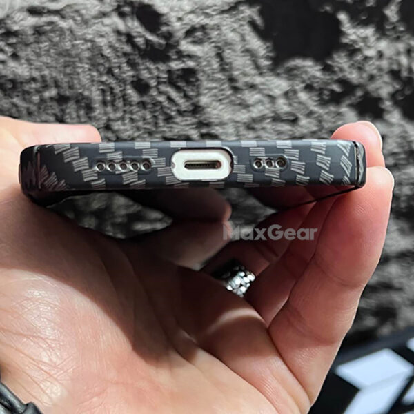 Omuma Carbon Fiber Texture Matte Ultra Thin Case maka iPhone 13 12 11 Pro Max iPhone11 2