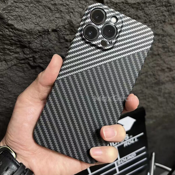 Luxury Carbon Fiber Texture Matte Ultra Nyias Case rau iPhone 13 12 11 Pro Max iPhone11 5.jpg 640x640 5