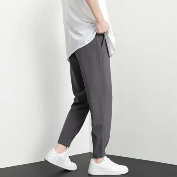 Ndị nwoke Super Cooling Loose Fit Jogger Pants Ice Silk Pants Uwe Anya Awụpụ Egwuregwu itoolu 4