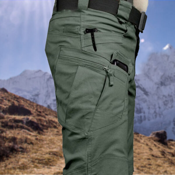 Pantalones tácticos militares Hombres Pantalones de combate especiales Multi bolsillo Impermeable Resistente al desgaste Trajes de entrenamiento casuales Hombres 4.jpg 640x640 4