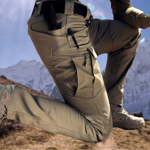 Celana Taktis Militer Pria Celana Tempur Khusus Multi saku Tahan Air Kasual Latihan Kasual Overall Pria
