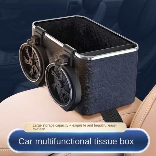 Multi function Car Storage Box Armrest Organizers Car Interior Stowing Tidying Accessories for Phone Tissue Cup 1