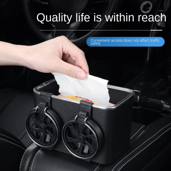 Multi function Car Storage Box Armrest Organizers Car Interior Stowing Tidying Accessories for Phone Tissue Cup 4