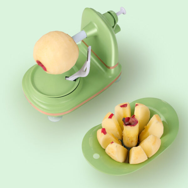 Sabuwar Hannun da aka ƙulla Apple Peeler Bakin Ƙya'yan itace Peeler Slicing Machine Apple Fruit Peeled Kit Creative 1