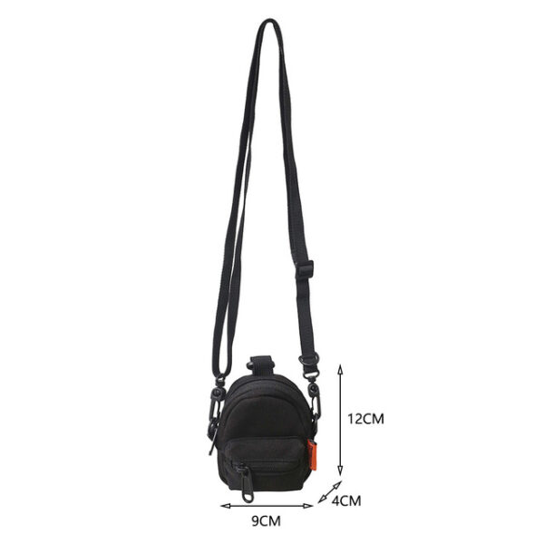 Nylon Crossbody Poltsak Gizonezko Emakumeen Street Hip Hop Kremailera Sorbalda Telefono Poltsa Txikia Emakumeentzako