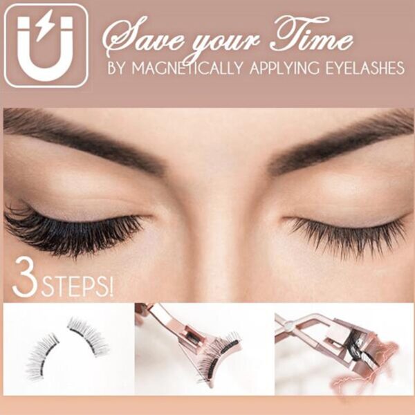 Premium Magnetic Lash Applicator Tool Magnetic Lashes Clip ងាយស្រួលអនុវត្ត ឧបករណ៍រោមភ្នែកម៉ាញេទិក 4