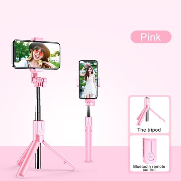 Tongdaytech Bluetooth Wireless Selfie Stick Portable Ring Fill Light Folding Stand For Iphone Xiaomi Makeup Video 1.jpg 640x640 1