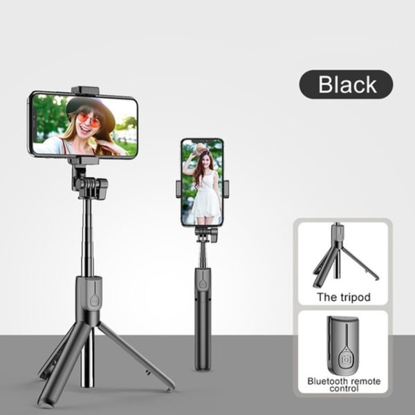 Tongdaytech Bluetooth Wireless Selfie Stick Portable Ring Fill Light Folding Stand For Iphone Xiaomi Makeup
