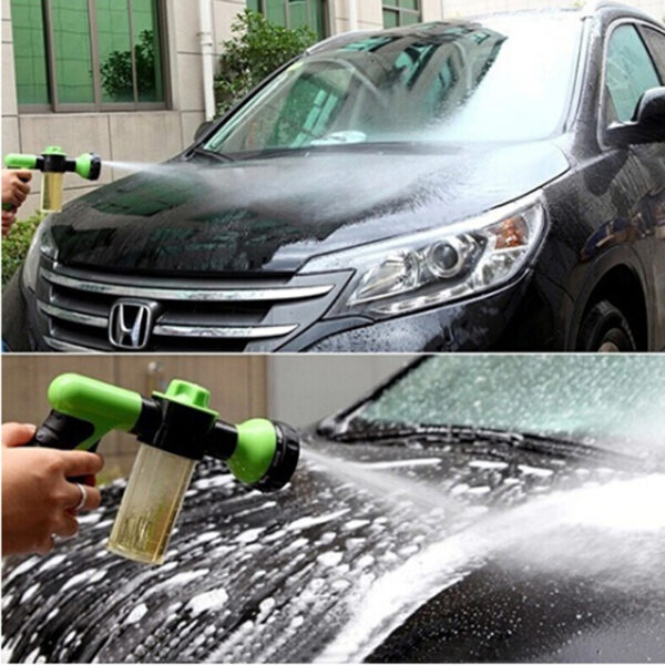 Dej Phom Hose Nozzle Tsheb Washer Garden Watering Jet Spray High Pressure Sprinkler Foam Lance Automobiles 1