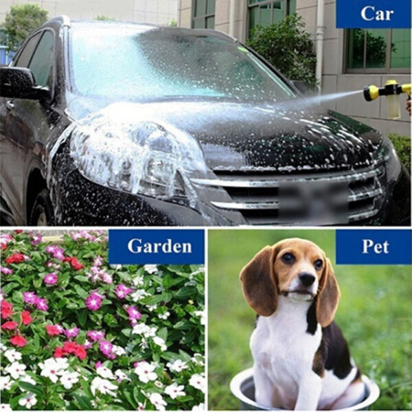 Water Gun Hose Nozzle Car Washer Garden Watering Jet Spray High Pressure Sprinkler Foam Lance Automobiles 2