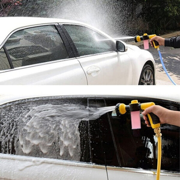 Water Gun Hose Nozzle Car Washer Garden Watering Jet Spray High Pressure Sprinkler Foam Lance Automobiles 3