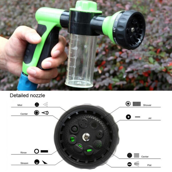 水枪软管喷嘴洗车机花园浇水喷射喷雾高压洒水器泡沫喷枪汽车 5