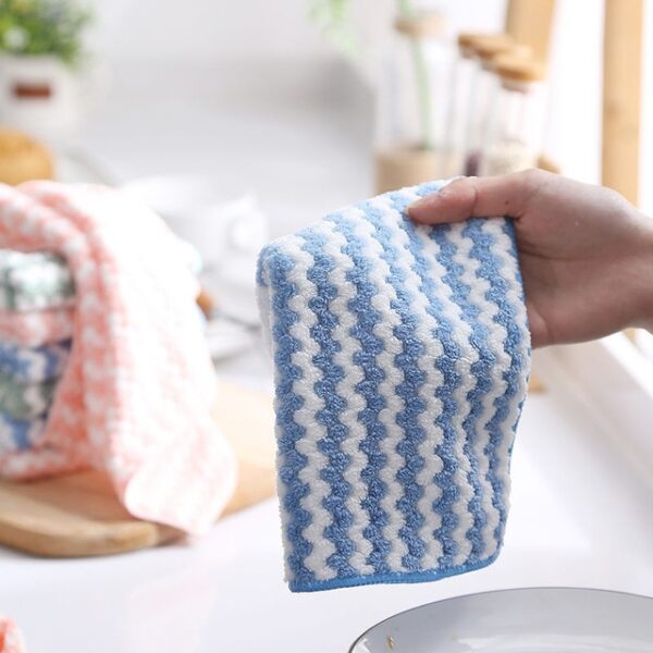 15 5Pcs Kitchen Cleaning Rag Coral Fleece Dish Washing Cloth Super Absorbent Scouring Pad Dry And 1.jpg 640x640 1