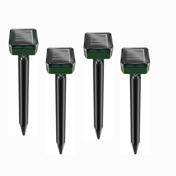 2 4pcs Solar Powered Water Mai hana Tawadar Halitta Rat Repellent Sonic Mole Repellent Solar Ultrasonic Expeller Spike Garden 3.jpg 640x640 3