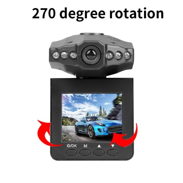 2021 Auto Parts 2 4 Inch Dash Dam Car Camera DVR 270 Degrees Whirl Dash Cam 4