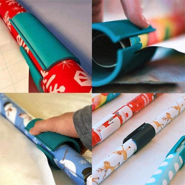 2Pc Creative Die Cut Machines Wrapping Paper Cutter Christmas Valentines Gift Second Wrap Papers Cuting Tool 4