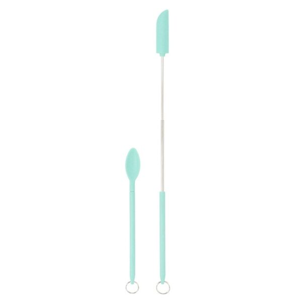 2pcs Mini Silicone Telescopic Spatula Double Headed Cream Cake Scraper Salad Dressing Spoon Kitchen Baking Tool 1.jpg 640x640 1