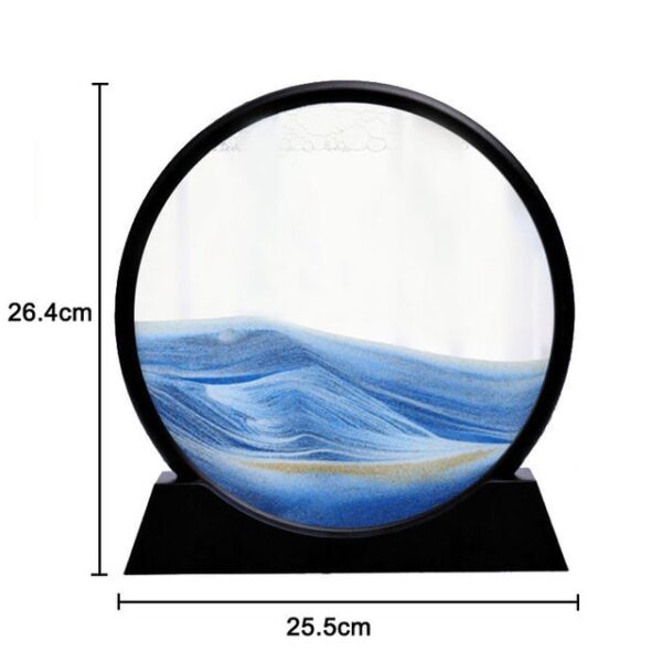 3D Quicksand Decor Picture Round Glass Moving Sand Art In Motion Display Flowing Sand Frame For 1.jpg 640x640 1