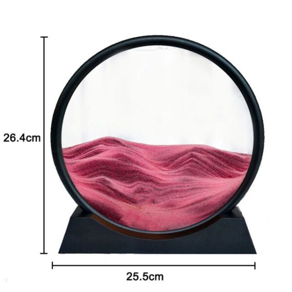 3D Quicksand Decor Picture Round Glass Moving Sand Art In Motion Display Flowing Sand Frame For 5.jpg 640x640 5