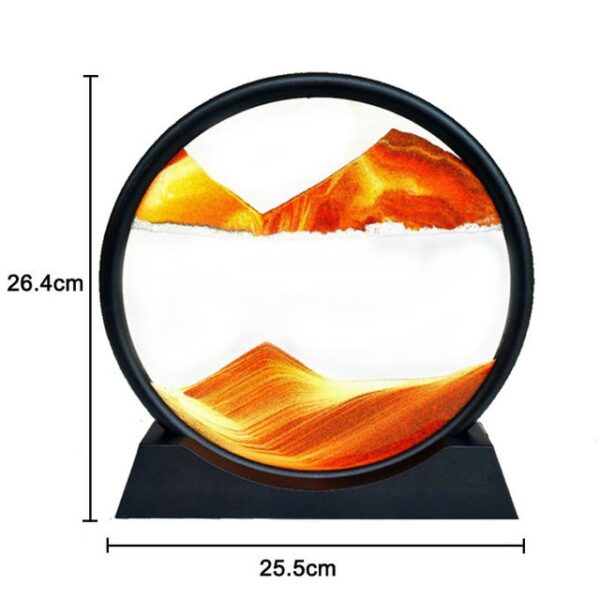 3D Quicksand Decor Picture Round Glass Moving Sand Art In Motion Display Flowing Sand Frame For 6.jpg 640x640 6