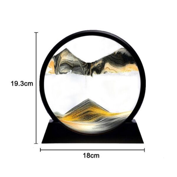 3D Quicksand Decor Picture Round Glass Moving Sand Art In Motion Display Flowing Sand Frame For 7.jpg 640x640 7