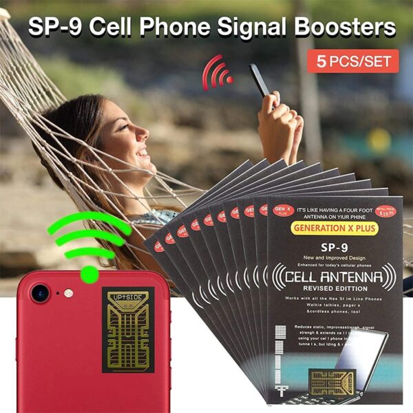 5PCS Portable Antenna Stickers for Camping Amplifier Mobile Phone Signal Enhancement Sticker Signal Booster for All 1