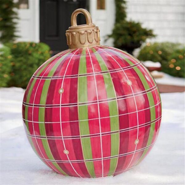 60CM Outdoor Christmas Inflatable Decorated Ball Made PVC Giant No Light Large Balls Tree Decorations Outdoor 2.jpg 640x640 2
