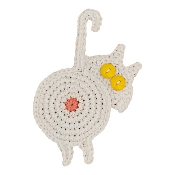 Cat Butt Coaster Covoraș de masă Covoraș pentru cupe Pernă anti-alunecare pentru pahare Kitty Knitting Coaster Accesorii pentru bucătărie 3.jpg 640x640 3