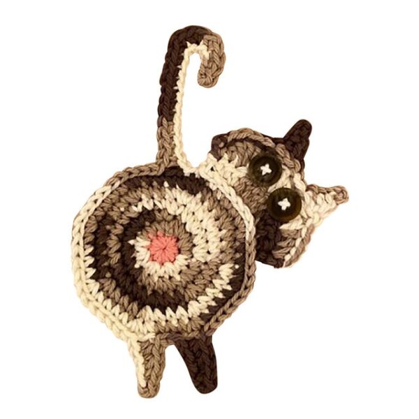 Cat Butt Coaster Covoraș de masă Covoraș pentru cupe Pernă anti-alunecare pentru pahare Kitty Knitting Coaster Accesorii pentru bucătărie 6.jpg 640x640 6