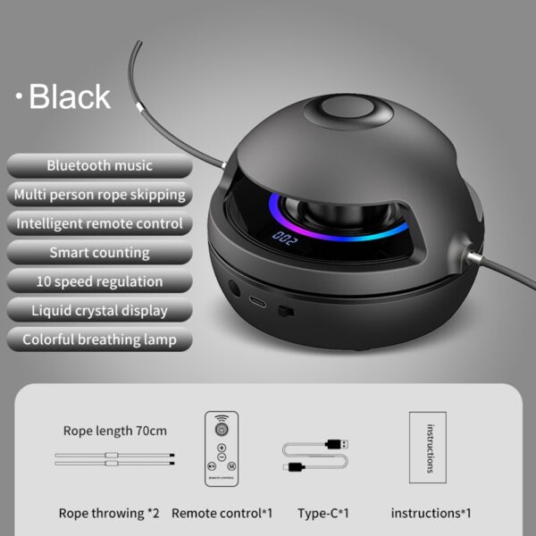 Digitalni brojač Bluetooth kompatibilan 5 1 Zabavna električna mašina za preskakanje užeta Vježbanje Kućni trening Trening Smart 3