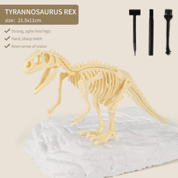 Dinosaurus fosil toolkit arkéologis penggalian kaulinan Jurassic dunya model kerangka dinosaurus kaulinan atikan elmu pikeun Kids 1.jpg 640x640 1