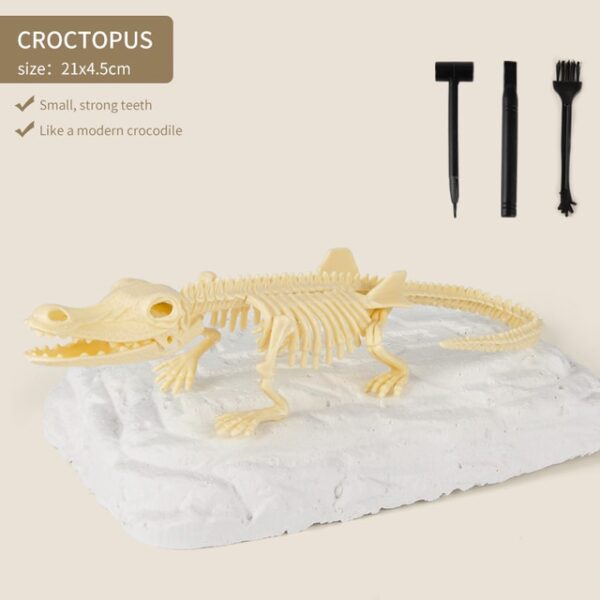 恐龍化石工具包考古發掘玩具侏羅紀世界恐龍骨架模型科普教育玩具