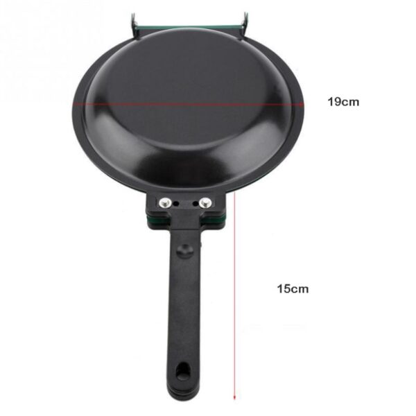 Double Sided Frying Pan Green Nonstick Stir Frying Pan with Ceramic Coating Pancake Maker Cake Maker 4