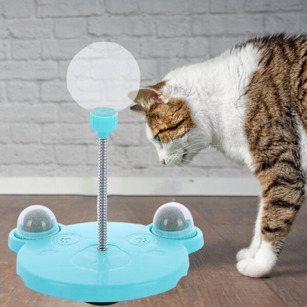 Slitstark Hundkatt Slow Feeder Toy Bitt Resistant Treat Dispenser för övning 4