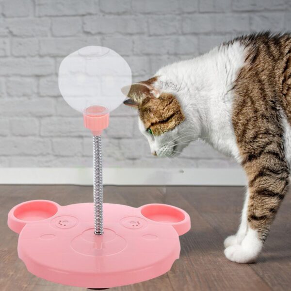 Slitstark Hundkatt Slow Feeder Toy Bitt Resistant Treat Dispenser för övning 7