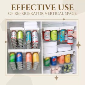 Hanging Soda Can Storage Rack For Fridge - image 3