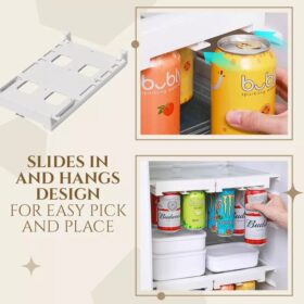 Hanging Soda Can Storage Rack For Fridge - image 4