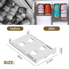 Hanging Soda Can Storage Rack For Fridge - image 6