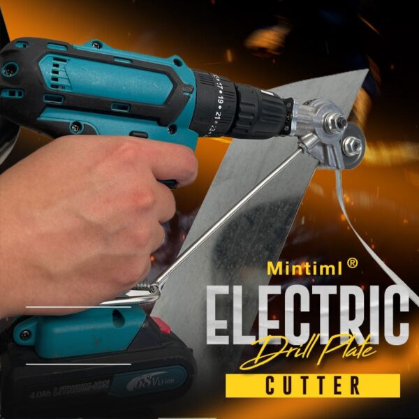 Mintiml Electric Drill Metal Plate Cutter Fast Cutting Metal Iron Tin Plate Labor Saving Electric Drill