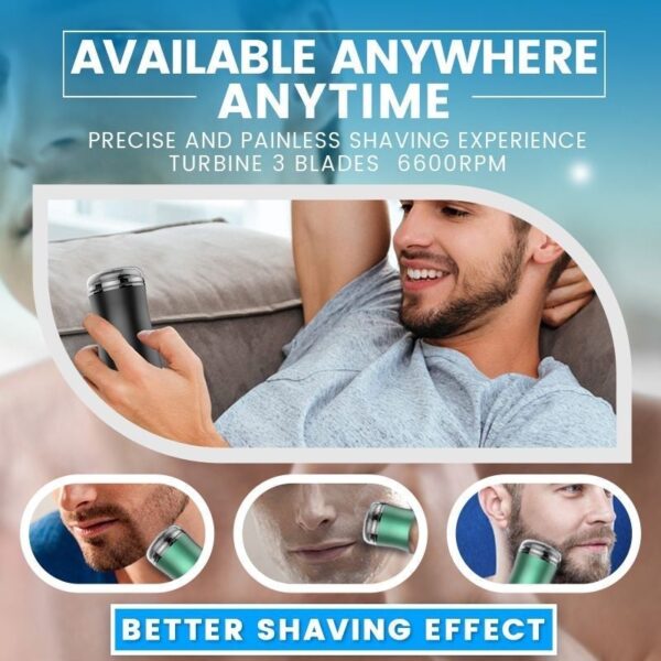 Pocket Size Washable Electric Razor Electric Shaver Rechargeable Shaving Machine for Men Wet Dry Dual Use 3