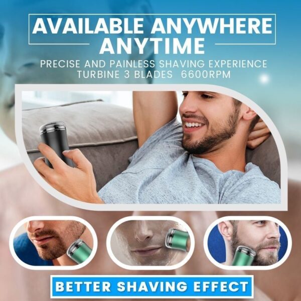 Pocket Size Washable Electric Razor Electric Shaver Rechargeable Shaving Machine yevarume Wet Dry Dual Use 3