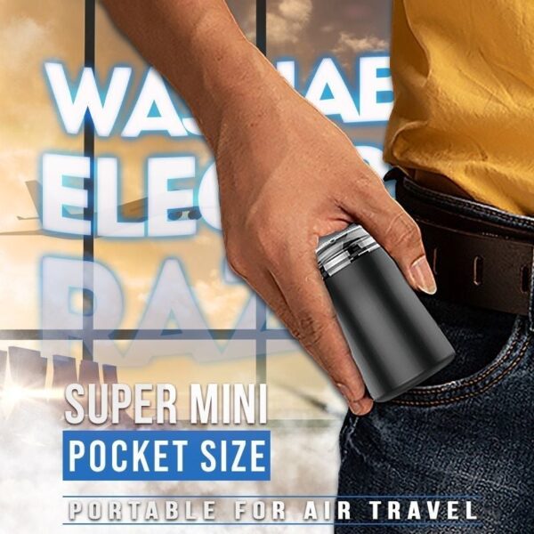 Pocket Size Washable Electric Razor Electric Shaver Rechargeable Shaving Machine for Men Wet Dry Dual Use 5