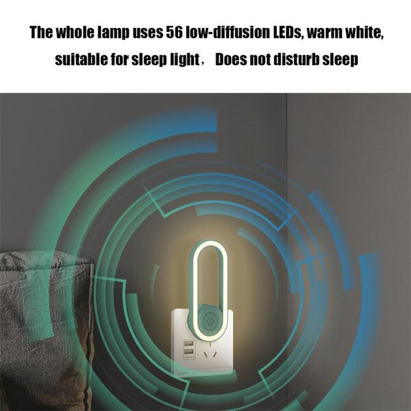 Portable Ultrasonic Mosquito Repellent Mini LED Night Light Multi Function Indoor Mite Removal Mouse Expeller No 1
